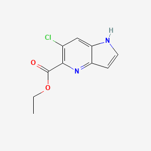 molecular formula C10H9ClN2O2 B8796502 Ethyl 6-chloro-1H-pyrrolo[3,2-B]pyridine-5-carboxylate CAS No. 872355-69-6