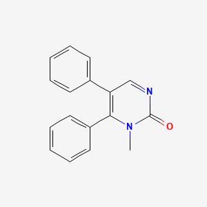 molecular formula C17H14N2O B8796510 5,6-Diphenyl-1-methyl-2(1H)-pyrimidinone CAS No. 93323-47-8