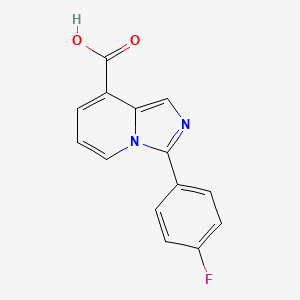 3-(4-Fluorophenyl)imidazo[1,5-a]pyridine-8-carboxylic acid