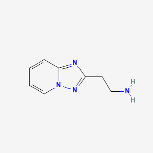 molecular formula C8H10N4 B8796650 2-([1,2,4]Triazolo[1,5-a]pyridin-2-yl)ethanamine 