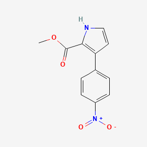 molecular formula C12H10N2O4 B8796661 methyl 3-(4-nitrophenyl)-1H-pyrrole-2-carboxylate 