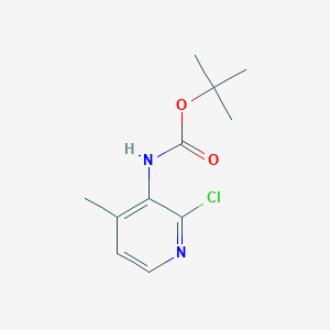 molecular formula C11H15ClN2O2 B8796676 Tert-butyl (2-chloro-4-methylpyridin-3-yl)carbamate 