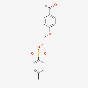 molecular formula C16H16O5S B8796684 2-(4-Formylphenoxy)ethyl 4-methylbenzenesulfonate 