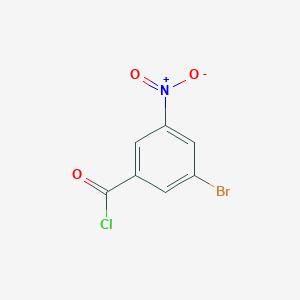 molecular formula C7H3BrClNO3 B8796689 3-Bromo-5-nitrobenzoyl chloride 