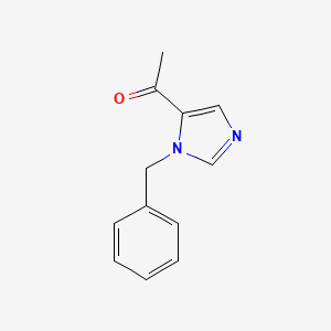molecular formula C12H12N2O B8796692 1-(1-benzyl-1H-imidazol-5-yl)ethanone CAS No. 189353-88-6