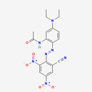 N-[2-[(2-Cyano-4,6-dinitrophenyl)azo]-5-(diethylamino)phenyl]acetamide