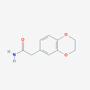 molecular formula C10H11NO3 B8796766 2-(2,3-Dihydro-1,4-benzodioxin-6-yl)acetamide 