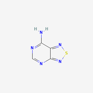 molecular formula C4H3N5S B8796888 [1,2,5]Thiadiazolo[3,4-d]pyrimidin-7-amine CAS No. 2829-57-4