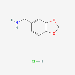 molecular formula C8H10ClNO2 B8796896 Benzo[d][1,3]dioxol-5-ylmethanamine hydrochloride CAS No. 2620-49-7