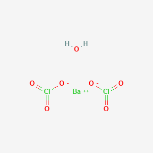 molecular formula BaCl2H2O7 B8796936 Barium chlorate monohydrate 