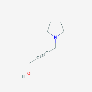 molecular formula C8H13NO B8796949 4-(Pyrrolidin-1-YL)but-2-YN-1-OL CAS No. 14597-28-5