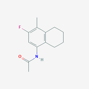molecular formula C13H16FNO B8796956 N-(3-Fluoro-4-methyl-5,6,7,8-tetrahydro-1-naphthyl)acetamide 