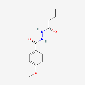 molecular formula C12H16N2O3 B8796964 N-(4-methoxybenzoyl)-N'-butyrylhydrazine 