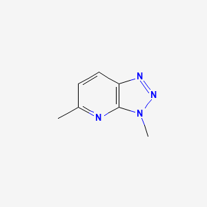 molecular formula C7H8N4 B8796982 3,5-Dimethyl-3H-[1,2,3]triazolo[4,5-b]pyridine CAS No. 752260-32-5