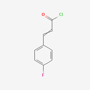 molecular formula C9H6ClFO B8797025 3-(4-Fluorophenyl)prop-2-enoyl chloride CAS No. 39098-89-0