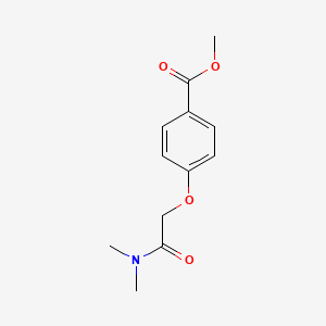 molecular formula C12H15NO4 B8797030 Methyl 4-[(dimethylcarbamoyl)methoxy]benzoate 