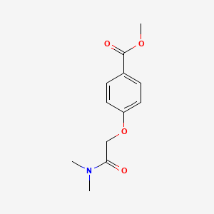 molecular formula C12H15NO4 B8797030 Methyl 4-{[2-(dimethylamino)-2-oxoethyl]oxy}benzoate 