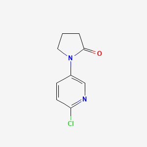 molecular formula C9H9ClN2O B8797101 1-(6-Chloropyridin-3-YL)pyrrolidin-2-one 