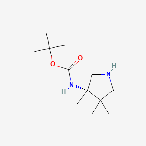 molecular formula C12H22N2O2 B8797107 (S)-Tert-butyl (7-methyl-5-azaspiro[2.4]heptan-7-YL)carbamate 