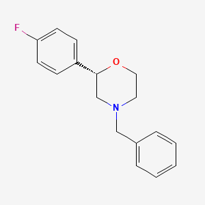 molecular formula C17H18FNO B8797119 (S)-4-Benzyl-2-(4-fluorophenyl)morpholine CAS No. 920796-74-3