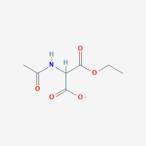 molecular formula C7H10NO5- B8797131 2-Acetamido-3-ethoxy-3-oxopropanoate 