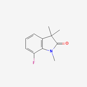 molecular formula C11H12FNO B8797139 7-Fluoro-1,3,3-trimethylindolin-2-one 