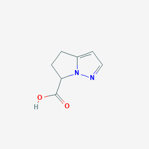 molecular formula C7H8N2O2 B8797152 5,6-dihydro-4H-pyrrolo[1,2-b]pyrazole-6-carboxylic acid 