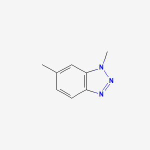 molecular formula C8H9N3 B8797162 1,6-Dimethyl-1H-benzo[d][1,2,3]triazole 