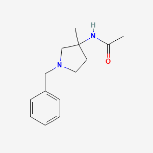 molecular formula C14H20N2O B8797197 N-(1-benzyl-3-methylpyrrolidin-3-yl)acetamide 