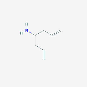 molecular formula C7H13N B8797203 Hepta-1,6-dien-4-amine 