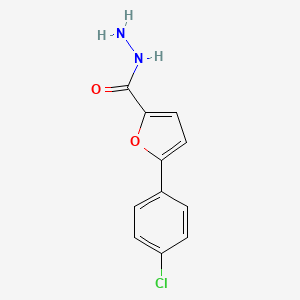 molecular formula C11H9ClN2O2 B8797207 5-(4-Chlorophenyl)furan-2-carbohydrazide 