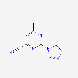2-(1H-Imidazol-1-YL)-6-methylpyrimidine-4-carbonitrile