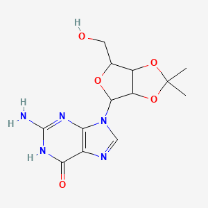 2-amino-9-(6-(hydroxymethyl)-2,2-dimethyl-tetrahydrofuro[3,4-d][1,3]dioxol-4-yl)-1H-purin-6(9H)-one