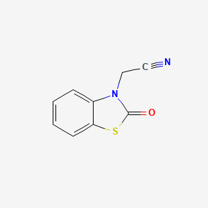 molecular formula C9H6N2OS B8797325 2-Oxo-3(2H)-benzothiazolacetonitrile CAS No. 61516-68-5