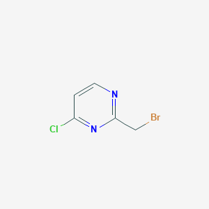 molecular formula C5H4BrClN2 B8797339 2-(Bromomethyl)-4-chloropyrimidine 