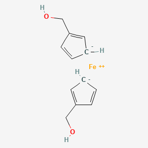 molecular formula C12H14FeO2 B8797363 1,1'-Bis(hydroxymethyl)ferrocene 