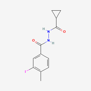 molecular formula C12H13IN2O2 B8797381 N'-(cyclopropanecarbonyl)-3-iodo-4-methylbenzohydrazide 