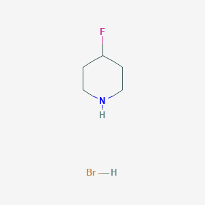 molecular formula C5H11BrFN B8797393 4-Fluoropiperidine hydrobromide 