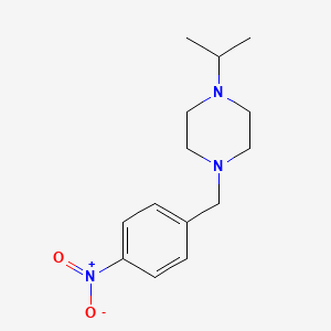 molecular formula C14H21N3O2 B8797416 1-Isopropyl-4-(4-nitrobenzyl)piperazine 
