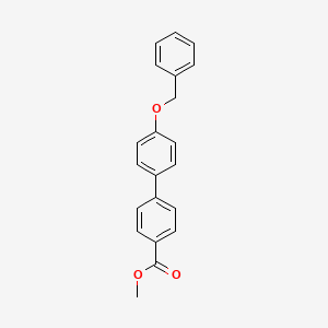 molecular formula C21H18O3 B8797519 Methyl 4'-(benzyloxy)[1,1'-biphenyl]-4-carboxylate 
