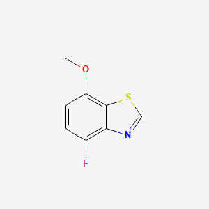 molecular formula C8H6FNOS B8797561 4-Fluoro-7-methoxybenzo[D]thiazole 