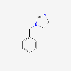 molecular formula C10H12N2 B8797585 1-benzyl-4,5-dihydro-1H-imidazole CAS No. 61764-86-1