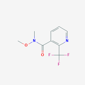 molecular formula C9H9F3N2O2 B8797650 N-Methoxy-N-methyl-2-(trifluoromethyl)nicotinamide CAS No. 923288-68-0