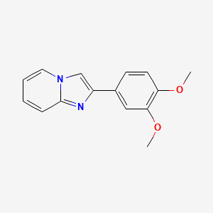 molecular formula C15H14N2O2 B8797657 2-(3,4-Dimethoxyphenyl)imidazo[1,2-a]pyridine 