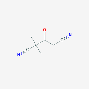 molecular formula C7H8N2O B8797665 2,2-Dimethyl-3-oxopentanedinitrile 