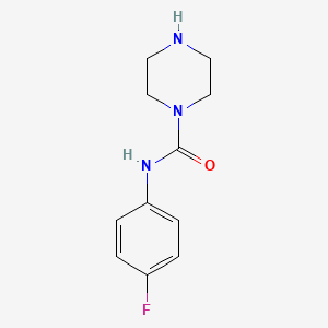 molecular formula C11H14FN3O B8797684 N-(4-Fluorophenyl)piperazine-1-carboxamide 