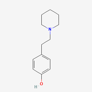 molecular formula C13H19NO B8797743 4-[2-(Piperidin-1-yl)ethyl]phenol CAS No. 82966-19-6