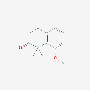 molecular formula C13H16O2 B8797758 8-Methoxy-1,1-dimethyl-3,4-dihydronaphthalen-2(1h)-one CAS No. 5309-20-6