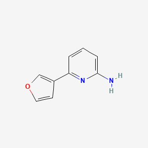 molecular formula C9H8N2O B8797775 6-(Furan-3-yl)pyridin-2-amine 