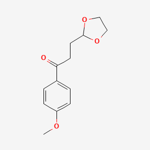 3-(1,3-Dioxolan-2-yl)-1-(4-methoxyphenyl)propan-1-one
